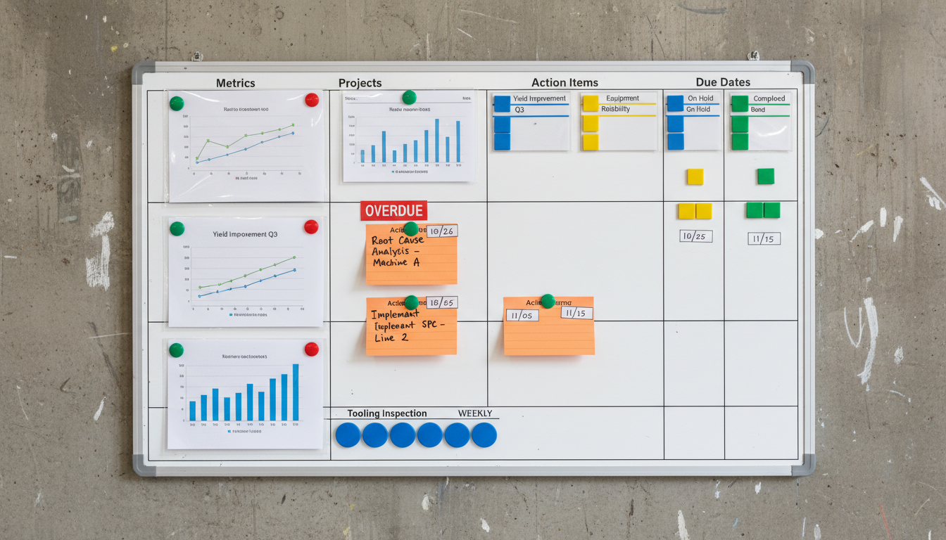 Quality review only works when actions move.