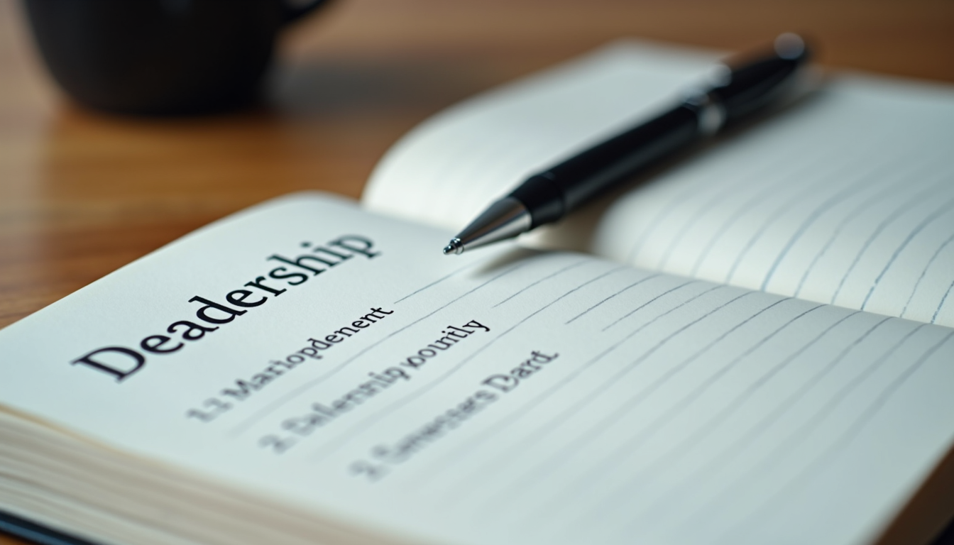 Leadership development planning notes