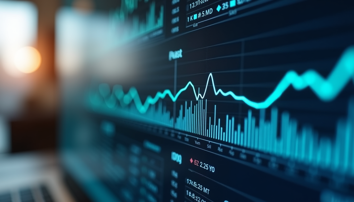 Business dashboard displaying key performance indicators